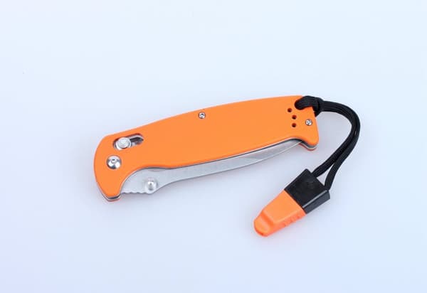 GANZO G7412 Svart stentvättad m viselpipa - kniv fällkniv