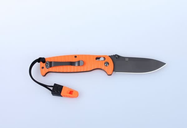 GANZO G7413 svart stentvättad m viselpipa - kniv fällkniv