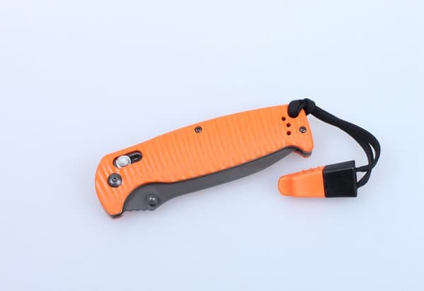 GANZO G7413 svart stentvättad m viselpipa - kniv fällkniv