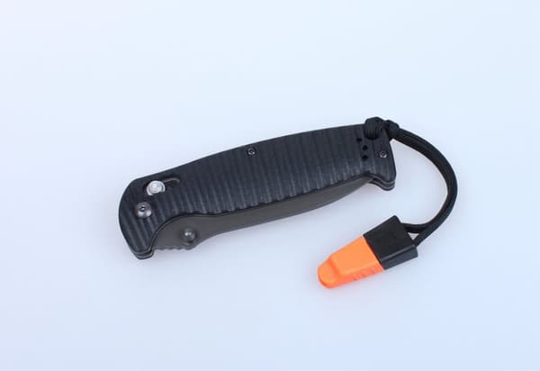 GANZO G7413 svart stentvättad m viselpipa - kniv fällkniv