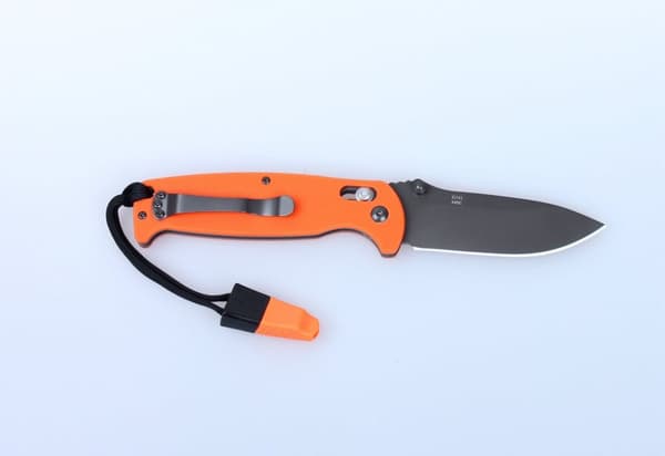 GANZO G7413 svart stentvättad m viselpipa - kniv fällkniv