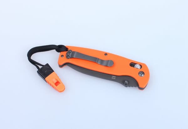 GANZO G7413 svart stentvättad m viselpipa - kniv fällkniv