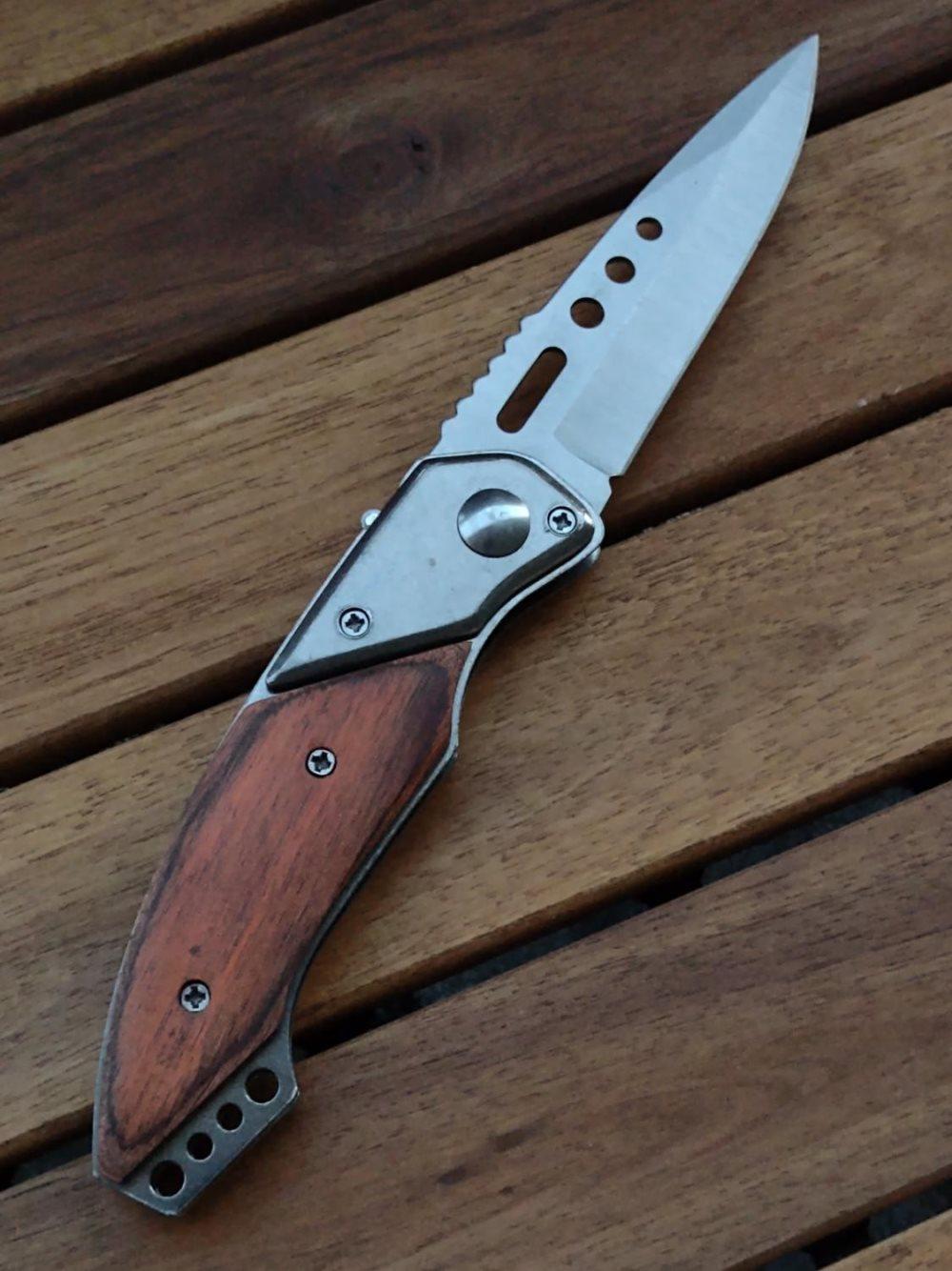 Fickkniv, sidfjäderbelastad kniv, 21cm