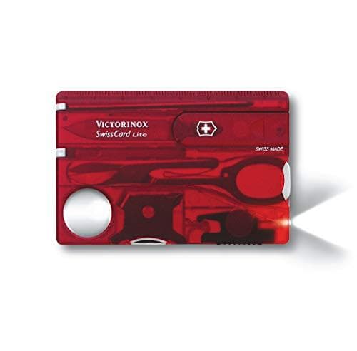 Victorinox SWISSCARD LITE röd transparent