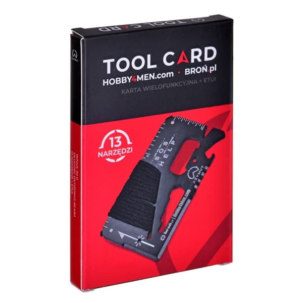 Monitoimityökalu AZYMUT TOOL CARD monitoimikortti - 13 työkalua + kotelo 85/53 mm (H-O200930TC)