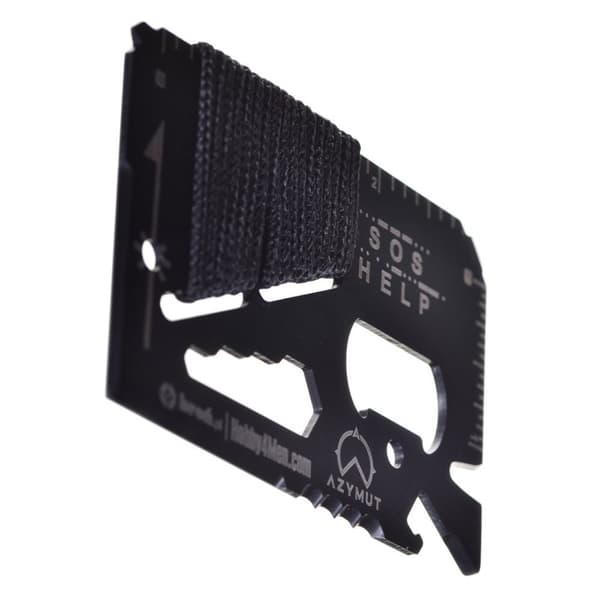 Monitoimityökalu AZYMUT TOOL CARD monitoimikortti - 13 työkalua + kotelo 85/53 mm (H-O200930TC)