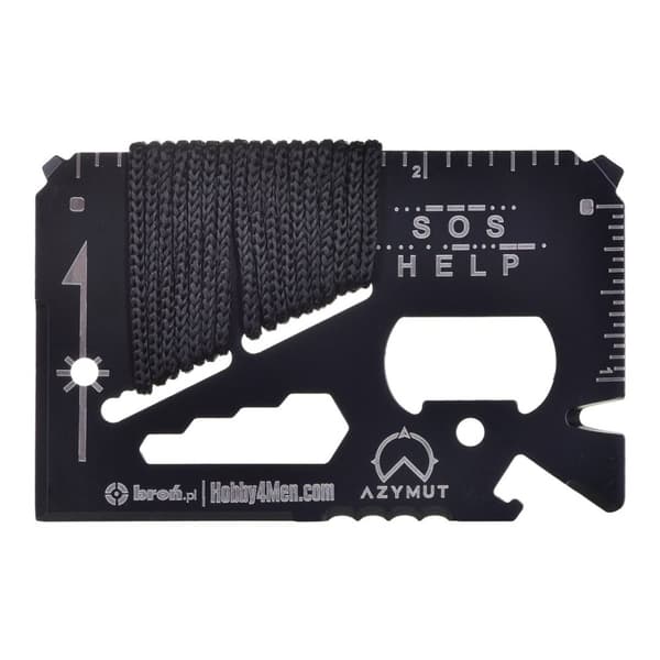 Monitoimityökalu AZYMUT TOOL CARD monitoimikortti - 13 työkalua + kotelo 85/53 mm (H-O200930TC)