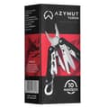 Miniatyrbillede 10 af 10: Multiværktøj AZYMUT Turon - 10 værktøjer + karabinhage + bæltepose (H-P224108)