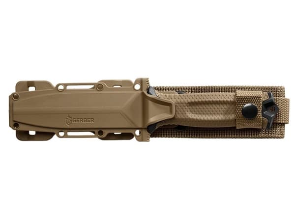 Overlevelseskniv GERBER Strongarm Fixed Serrated Coyote
