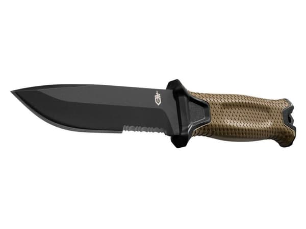 Overlevelseskniv GERBER Strongarm Fixed Serrated Coyote