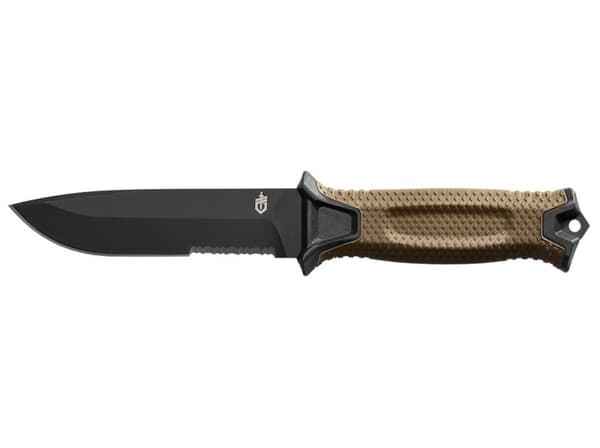 Overlevelseskniv GERBER Strongarm Fixed Serrated Coyote