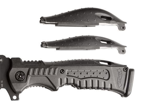 Foldekniv WALTHER P99 i hylster, 440C stål, 58-60 HRC