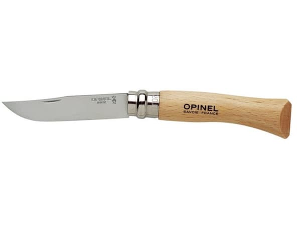 Opinel nr 7 kniv i rostfritt stål i bok