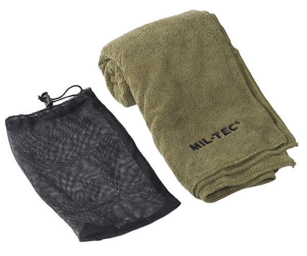 Nopeasti kuivuva pyyhe 120x60 mikrokuitu vihreä Mil-Tec