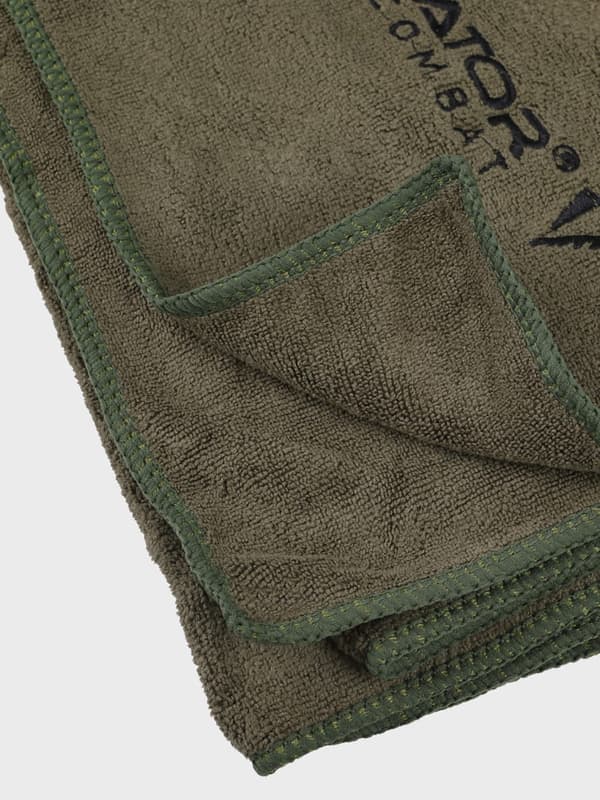 Hurtigtørrende håndklæde Dominator 140x70 mikrofiber olivengrøn