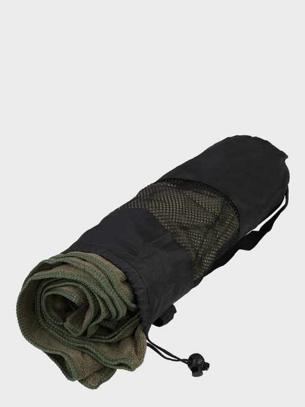 Hurtigtørrende håndklæde Dominator 140x70 mikrofiber olivengrøn