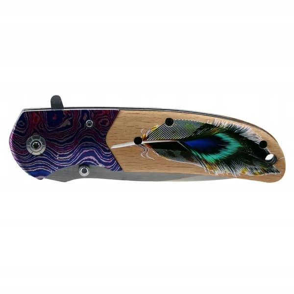 TAKTISK JAGT-FOLDEKNIV 22,5CM 420 RUSTFRI STÅL + ETUIER
