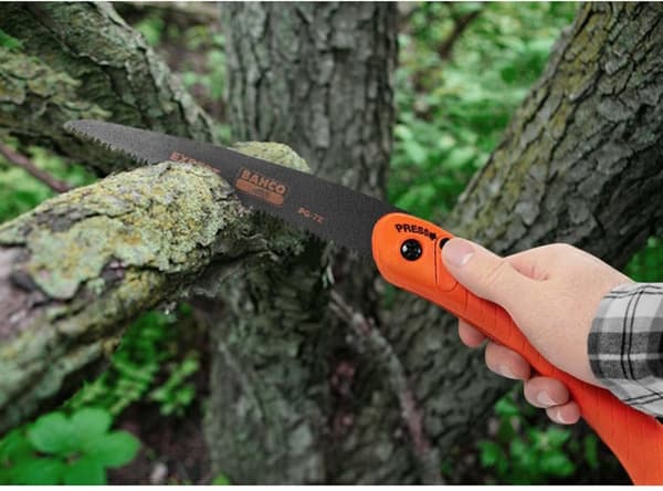 BACHO PG-72 (Bacho Laplander orange), Bahco friluftssåg orange, såg prepping