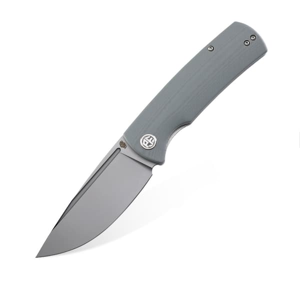 Förstenad fisk Beluga PF-P01 Grå fällkniv