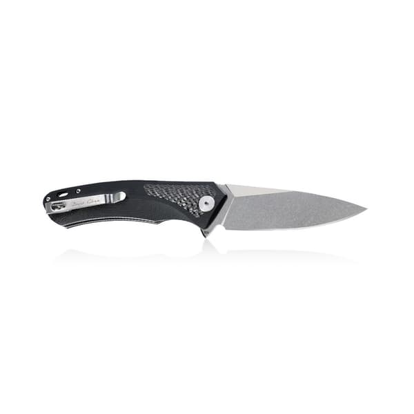 Petrified Fish Pub PF-838 Foldekniv i Kulfiber - Stonewash