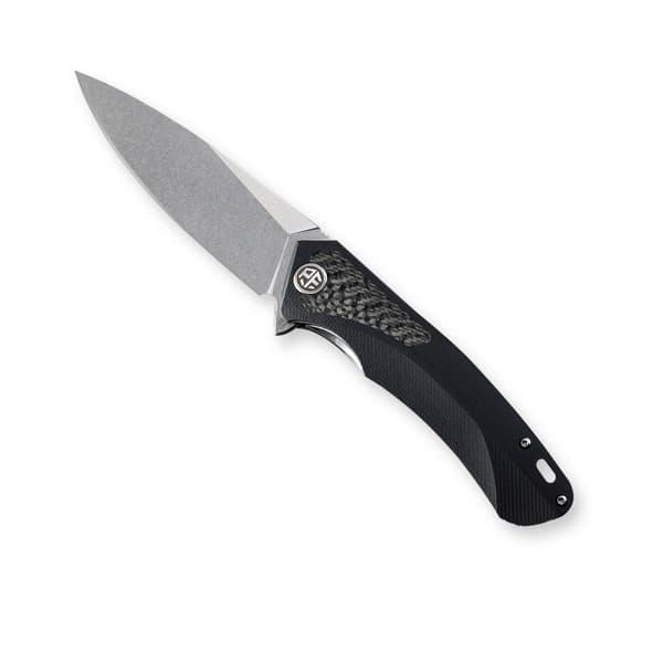 Petrified Fish Pub PF-838 Foldekniv i Kulfiber - Stonewash