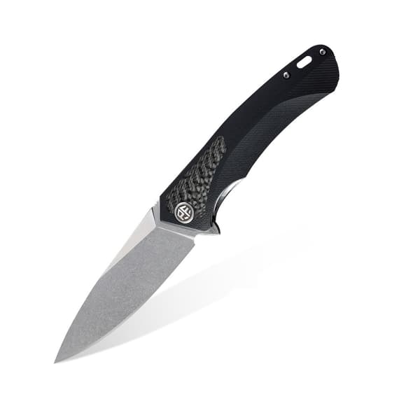 Petrified Fish Pub PF-838 Foldekniv i Kulfiber - Stonewash