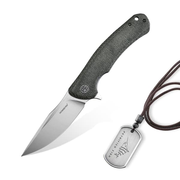Petrified Fish Warrior PF-949 GRM Grön Micarta Fällkniv