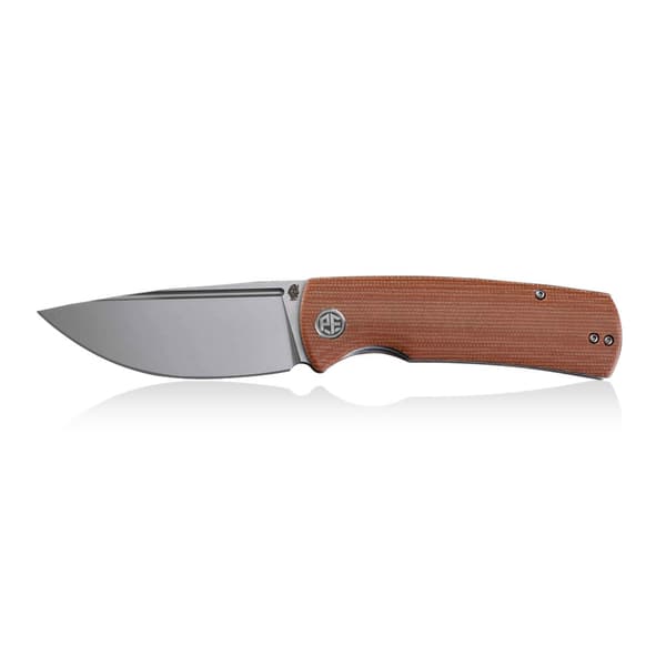 Petrified Fish Beluga PF-P01 KMP Brun Micarta Foldekniv