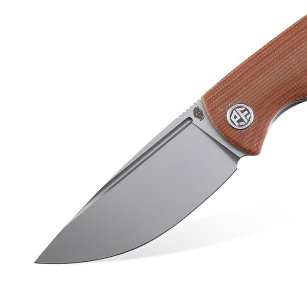 Petrified Fish Beluga PF-P01 KMP Brun Micarta Foldekniv