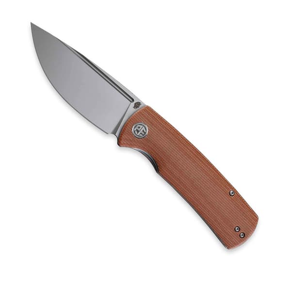 Petrified Fish Beluga PF-P01 KMP Brun Micarta Foldekniv