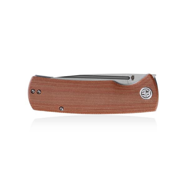 Petrified Fish Beluga PF-P01 KMP Brun Micarta Foldekniv