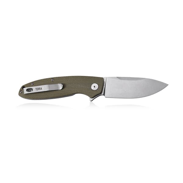 Petrified Fish Terra PF-B01 GRMW Grön Micarta Fällkniv