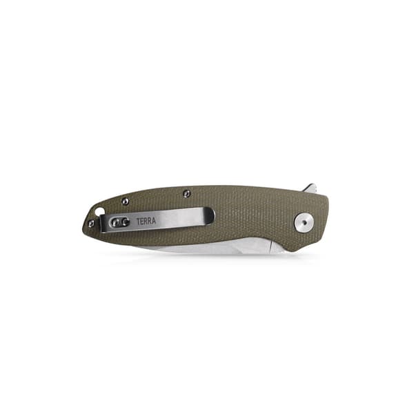 Petrified Fish Terra PF-B01 GRMW Grön Micarta Fällkniv