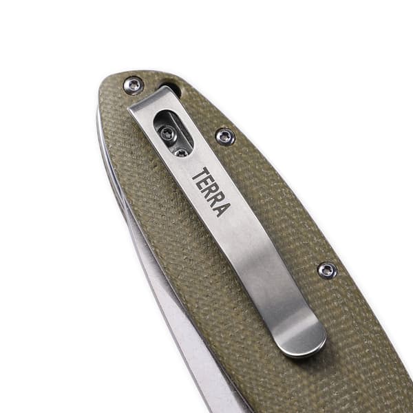 Petrified Fish Terra PF-B01 GRMW Grön Micarta Fällkniv