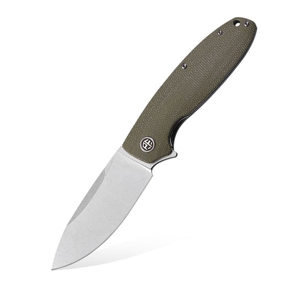 Petrified Fish Terra PF-B01 GRMW Grön Micarta Fällkniv