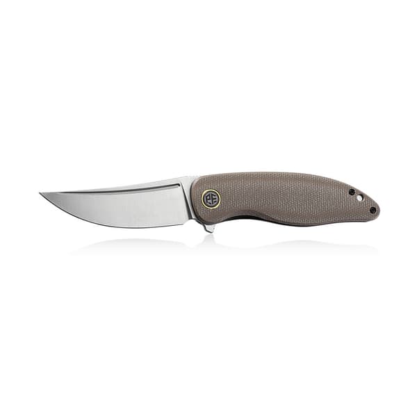 Petrified Fish Simum PF-P06 Foldekniv KAMS Khaki Micarta