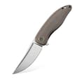 Miniatyrbillede 1 af 9: Petrified Fish Simum PF-P06 Foldekniv KAMS Khaki Micarta
