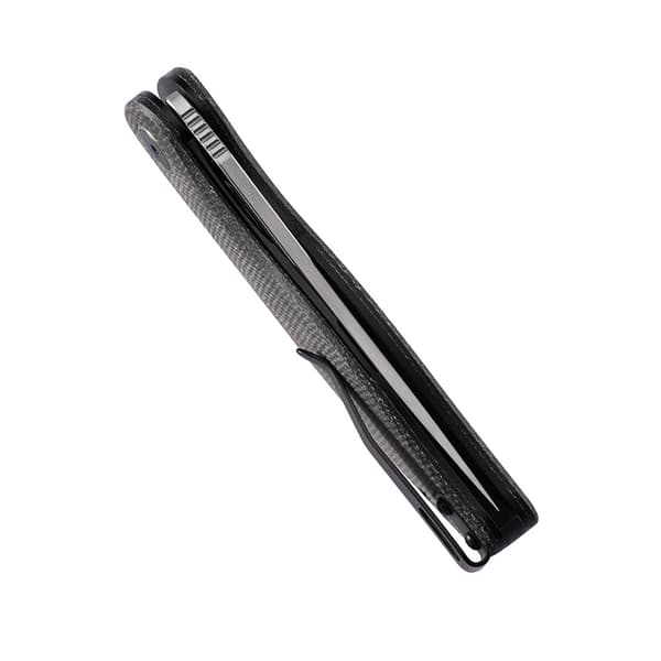 Petrified Fish Simum PF-P06 DMS Sort Micarta Foldekniv