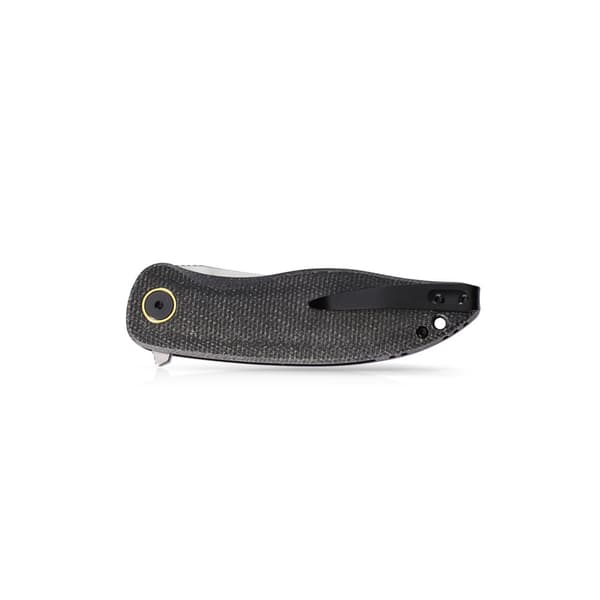 Petrified Fish Simum PF-P06 DMS Sort Micarta Foldekniv