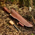 Miniatyrbild 5 av 6: BPS Knives SH06 Brun Universal Läderslida med Tändstift