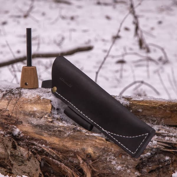 BPS Knives SH07 Sort Universal Læderskede med Optændingsstarter