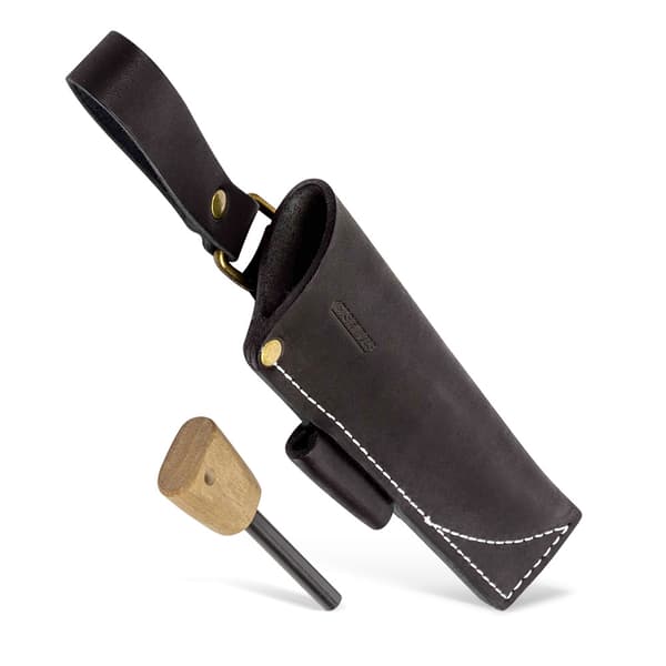 BPS Knives SH07 Sort Universal Læderskede med Optændingsstarter