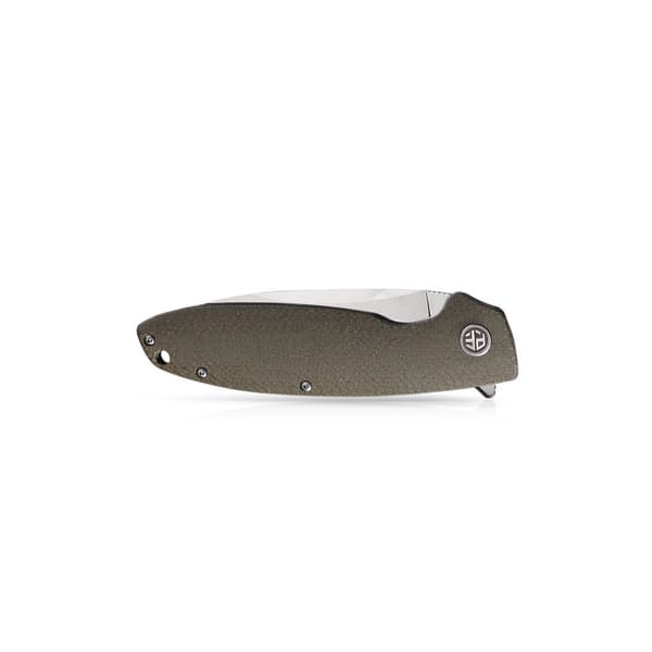 Petrified Fish Terra PF-B01 KAS Foldekniv Khaki (Olivengrøn Micarta)