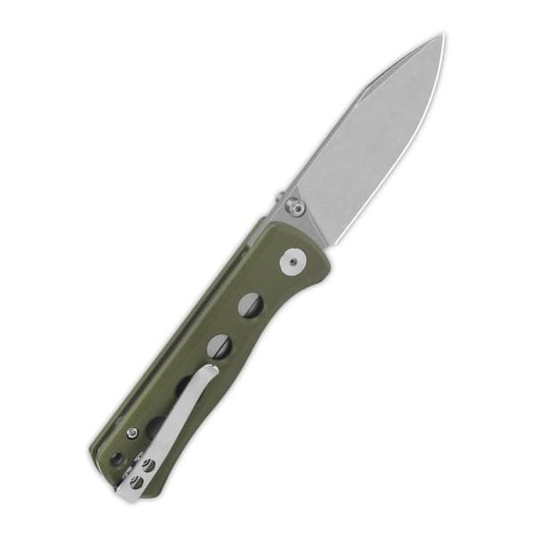 QSP Knife Canary QS150-F1 Stonewashed 14C28N Olivgrön G10 fällkniv