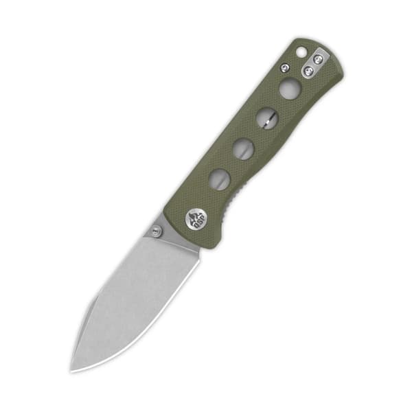 QSP Knife Canary QS150-F1 Stonewashed 14C28N Olivgrön G10 fällkniv