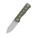 Miniatyrbild 1 av 4: QSP Knife Canary QS150-F1 Stonewashed 14C28N Olivgrön G10 fällkniv