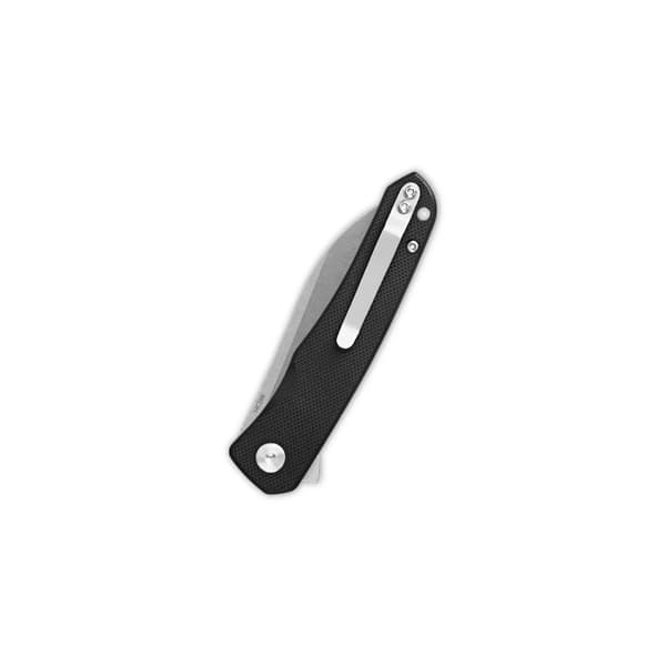 QSP Knife Otter QS140-C1 Foldekniv Stonewashed 14C28N Sort G10