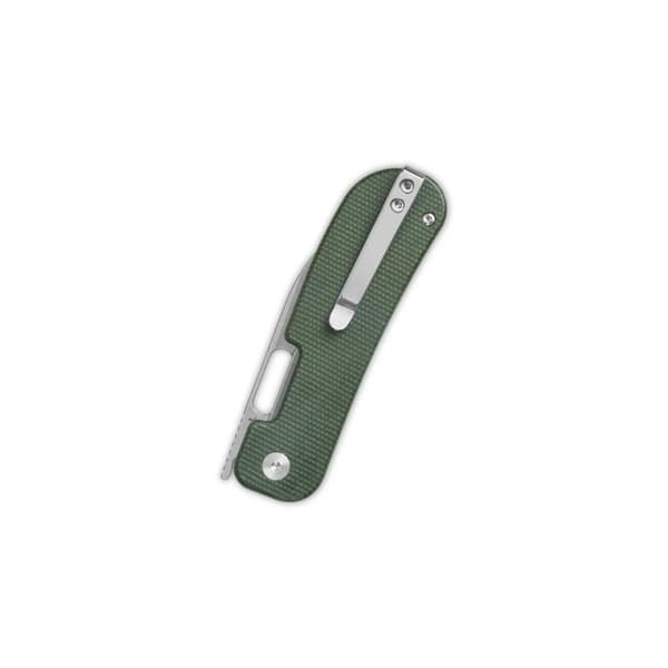 QSP Knife Variant PE Foldekniv QS154-D Stonewashed 14C28N Grøn Micarta af Jacob Lundquist
