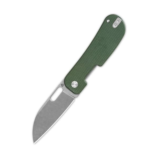 QSP Knife Variant PE Foldekniv QS154-D Stonewashed 14C28N Grøn Micarta af Jacob Lundquist