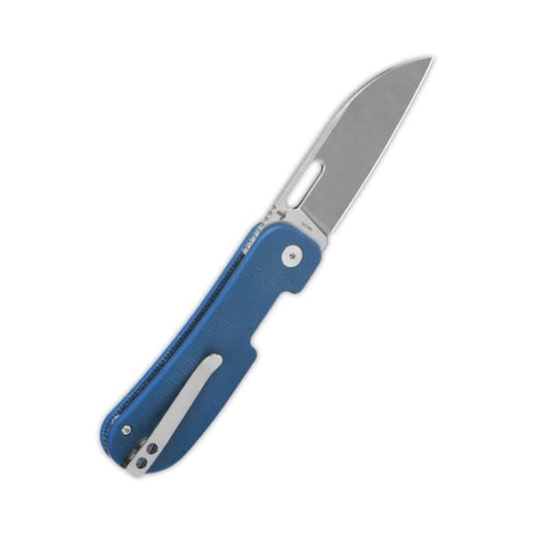 QSP Knife Variant PE Fällkniv QS154-C Stentvättad 14C28N Blå Micarta av Jacob Lundquist